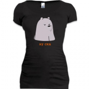 Подовжена футболка з ведмедиком :)