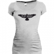 Женская удлиненная футболка Fly high