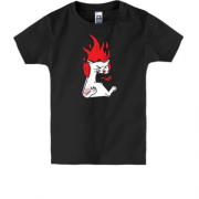 Дитяча футболка Палаючий кіт