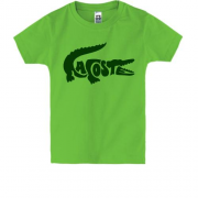 Дитяча футболка со стилизованным лого Lacoste