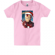 Детская футболка с рождественским Железным человеком