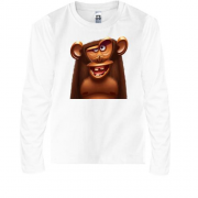 Детская футболка с длинным рукавом с обезьяной в стиле cartoon