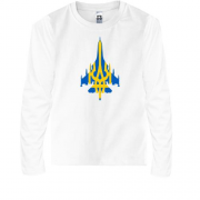 Детская футболка с длинным рукавом Авиация Украине