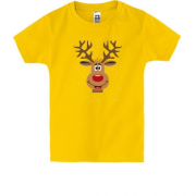 Детская футболка с улыбающимся оленёнком
