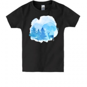 Дитяча футболка Зимовий ліс