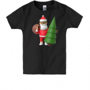 Детская футболка 3D Санта с подарками