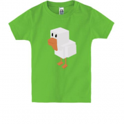 Дитяча футболка з птахом у стилі Minecraft