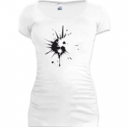 Женская удлиненная футболка Взрыв инь-янь