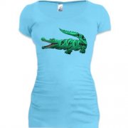 Подовжена футболка з крокодилом Lacoste
