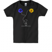 Дитяча футболка Квіти свободи