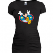 Женская удлиненная футболка Miki Mouse