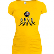 Подовжена футболка NASA в стилі Бітлс