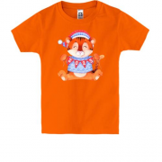Дитяча футболка з тигреням у светрі