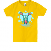 Дитяча футболка з переляканим зайцем