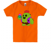 Дитяча футболка з кактусом Спайком (brawl stars)