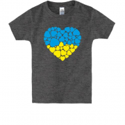 Детская футболка Сердце из сердечек