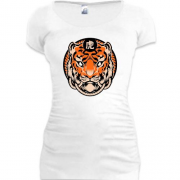 Подовжена футболка Тигр з ієрогліфом