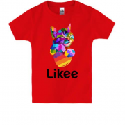 Детская футболка с котиком Likee