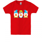 Детская футболка с гномами и дарами моря