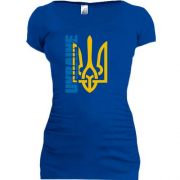 Подовжена футболка з тризубом Ukraine