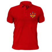 Чоловіча футболка-поло з піксельним гербом України (3)