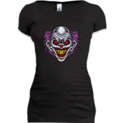 Подовжена футболка зі страшним клоуном