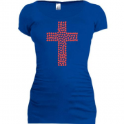 Подовжена футболка Хрест кохання