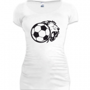 Женская удлиненная футболка lion football