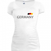 Женская удлиненная футболка Сборная Германии