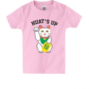 Дитяча футболка з котиком, який махає лапкою