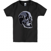 Детская футболка с тёмным черепом