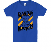 Детская футболка c плюшевым мишкой  black wahite