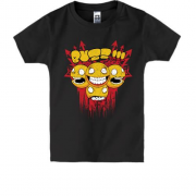 Детская футболка с смайлами-зомби BUZZ