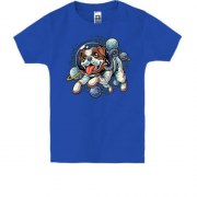 Детская футболка Пес-космонавт