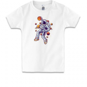 Детская футболка Космический баскетбол