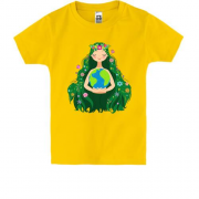 Детская футболка с девушкой-весной