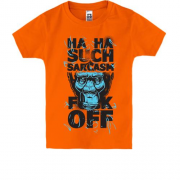 Детская футболка с обезьяной such sarcasm