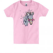 Детская футболка Стильная зебра