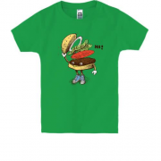 Детская футболка с гамбургером HI