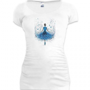 Подовжена футболка «Бабочка-балерина»