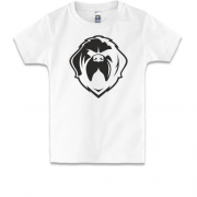 Детская футболка с силуэтом пса