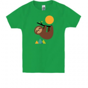 Дитяча футболка з лінивцем