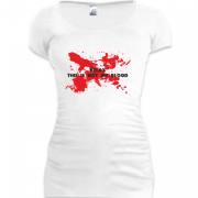 Женская удлиненная футболка Это не моя кровь
