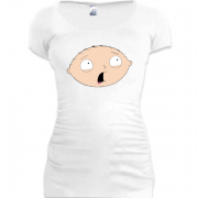 Женская удлиненная футболка Family guy (face)