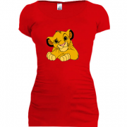 Женская удлиненная футболка Lion king
