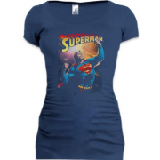 Подовжена футболка з Суперменом Енергія сонця