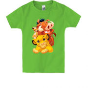 Детская футболка с Тимоном Пумбой и Симбой
