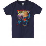 Детская футболка с Суперменом Энергия солнца