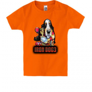 Детская футболка с собакой Iron dog