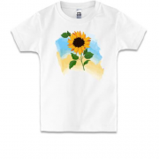 Дитяча футболка з акварельним соняшником